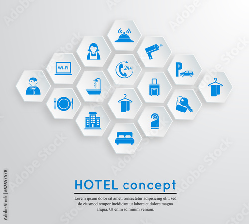 Hotel travel accommodation emblem