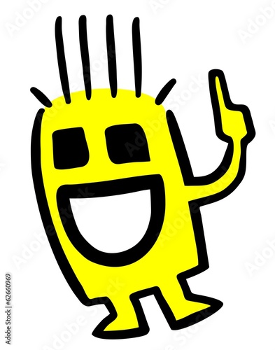 Obraz na płótnie Yellow puppet