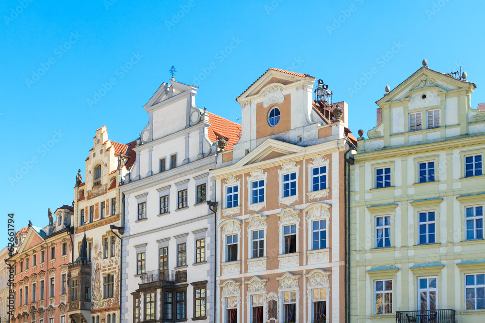 Renaissance facades in Prague city center