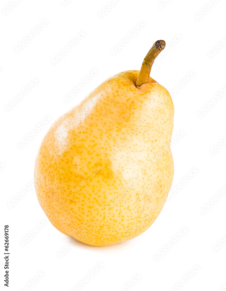 tasty ripe yellow isolated pear