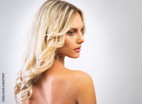 Young woman with beautiful hair