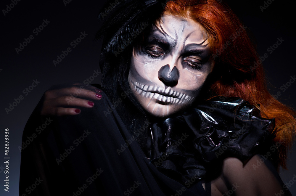 Scary monster in dark room Scary monster in dark room