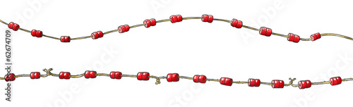 Tablou pe pânză Buoys, isolated illustration
