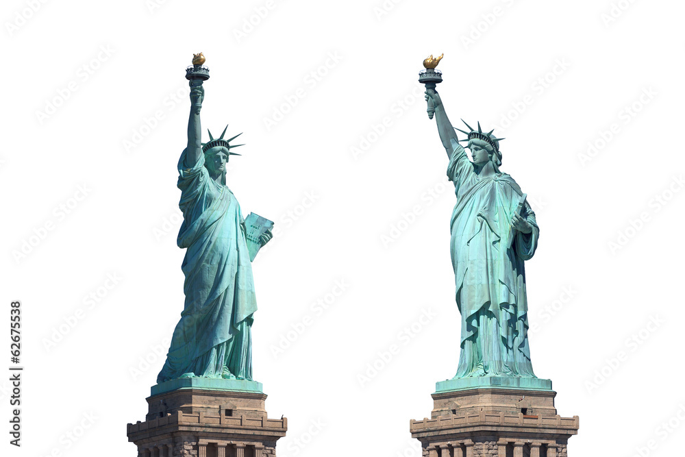 Fototapeta premium Freiheitsstatue - Liberty Island - New York - freigestellt