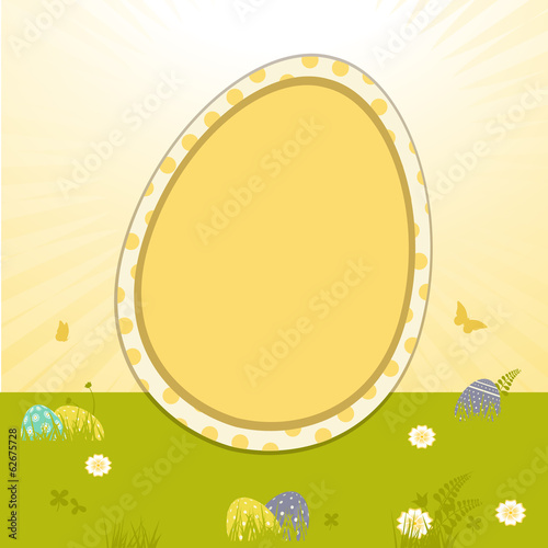 easter border background and star burst