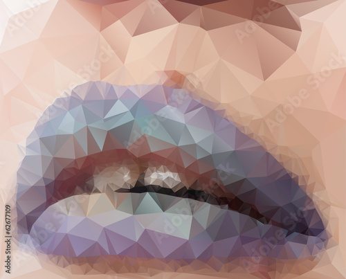 Vector illustration of lips