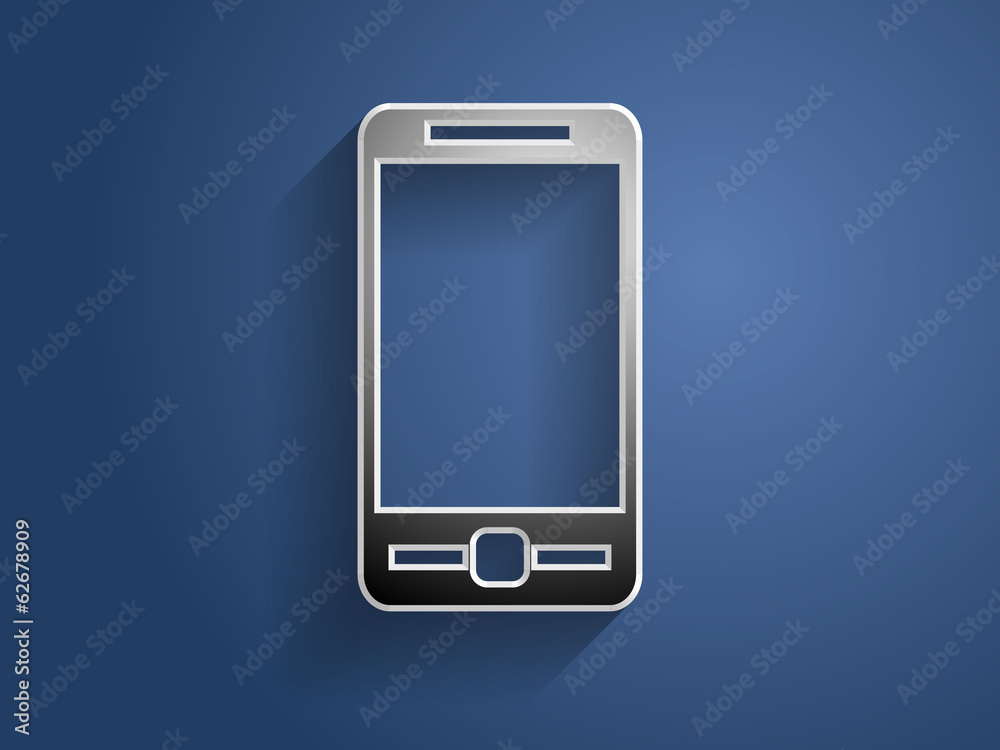 3d Vector illustration of smartphone icon 3d Vector illustration of smartphone icon