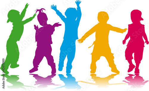 Childrens silhouettes