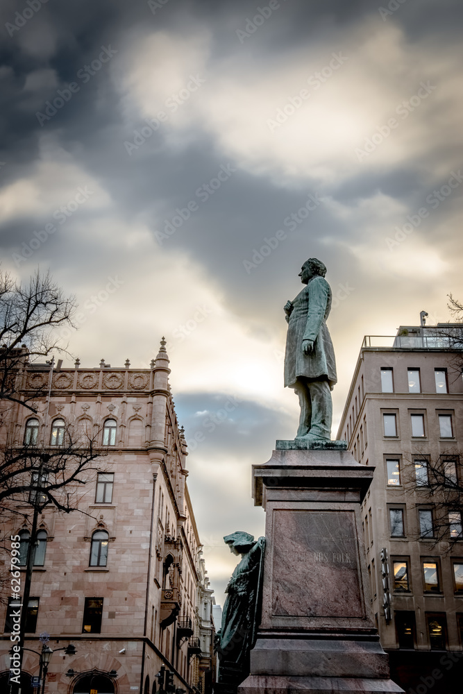 Park in Helsinki on cloudy day