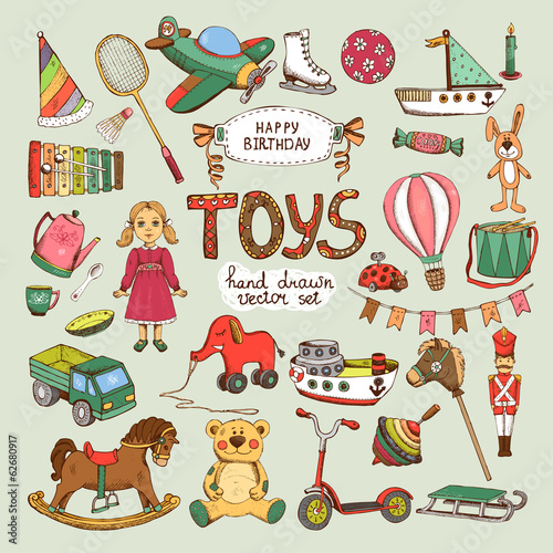happy birthday toys set