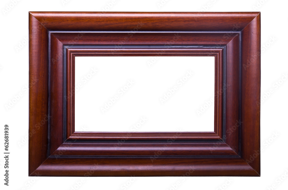 Fototapeta premium Old wooden brown frame