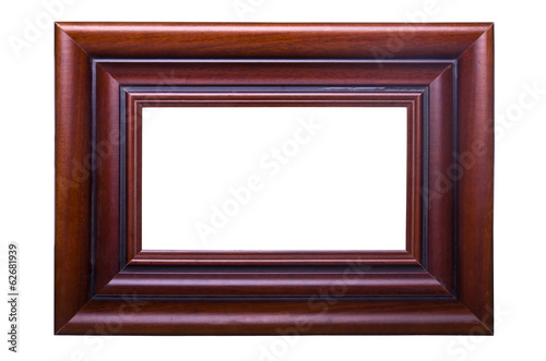 Old wooden brown frame