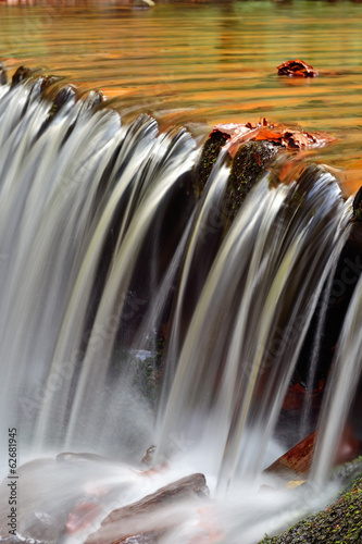 Autumn landscape with the river photo