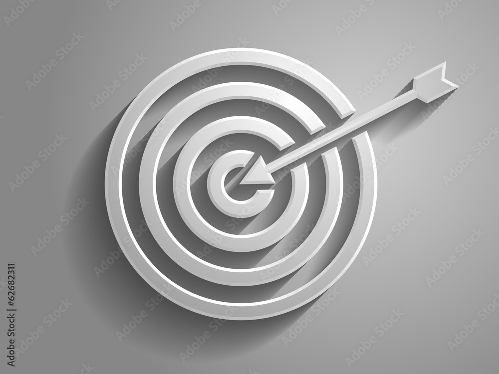 3d Vector illustration of aim icon 3d Vector illustration of aim icon