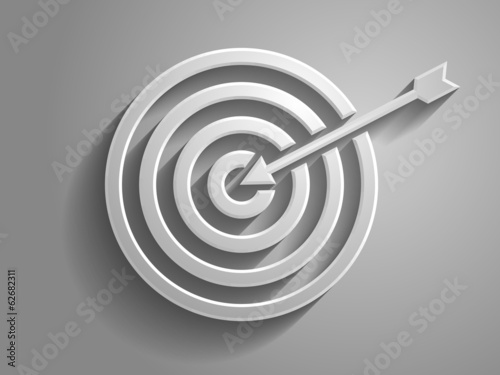 3d Vector illustration of aim icon