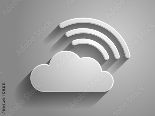 3d Vector illustration of clowd icon