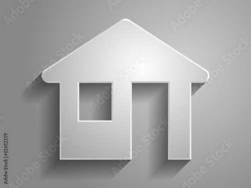 3d Vector illustration of home icon