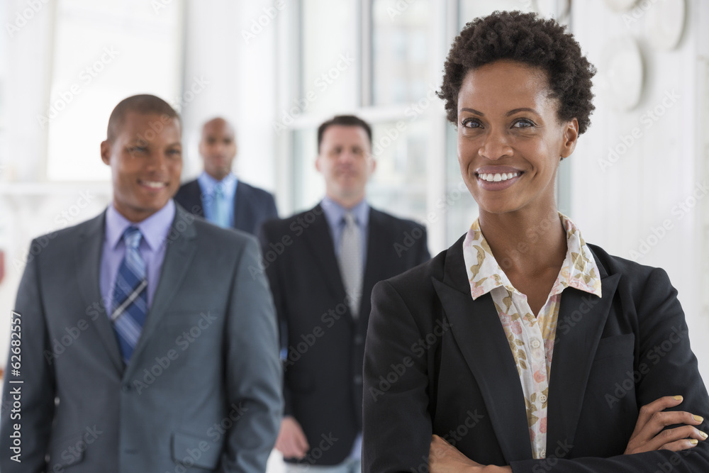 Business People. A Team Of People, A Department Or Company. Three Men And One Woman. Business People. A Team Of People, A Department Or Company. Three Men And One Woman.