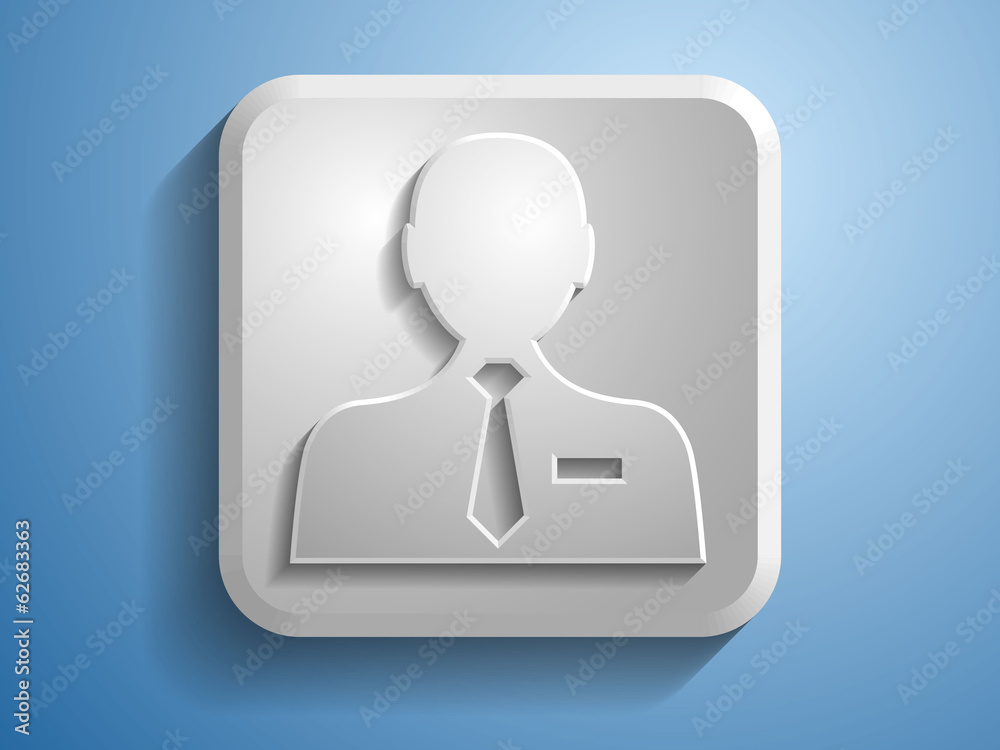 3d Vector illustration of businessman icon 3d Vector illustration of businessman icon