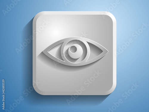 3d Vector illustration of a eye icon