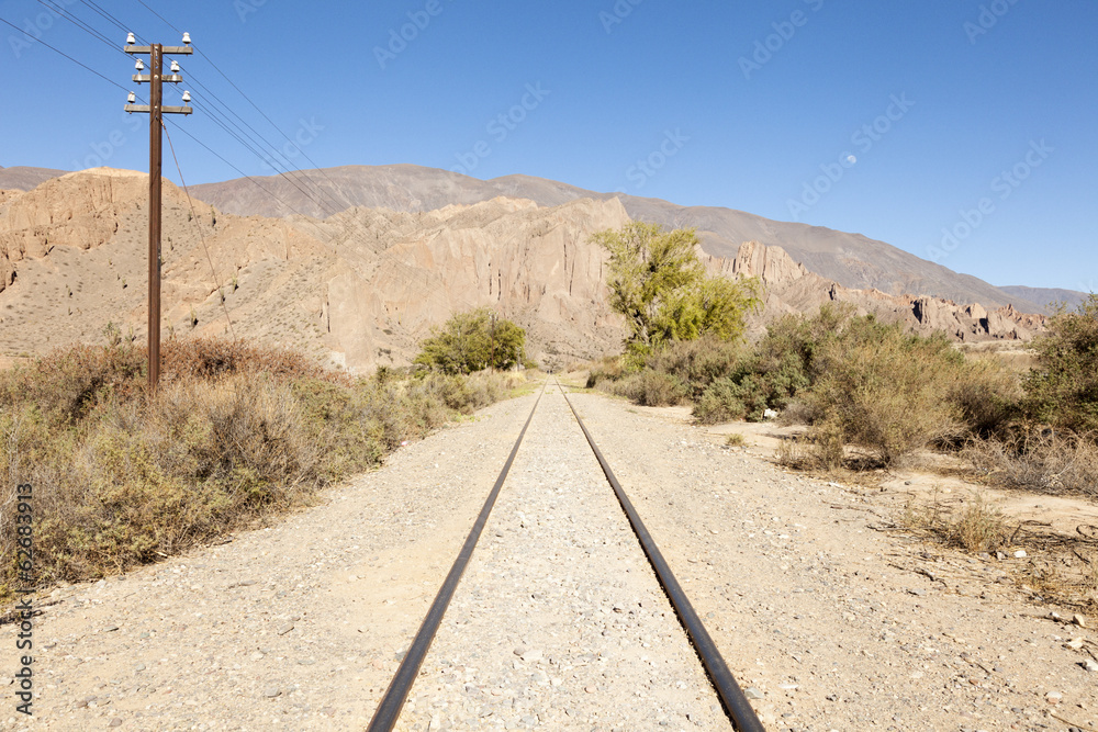 Railway in the desert