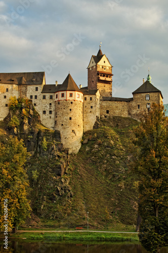 Gothic-Romanesque castle Loket in the Czech Republic