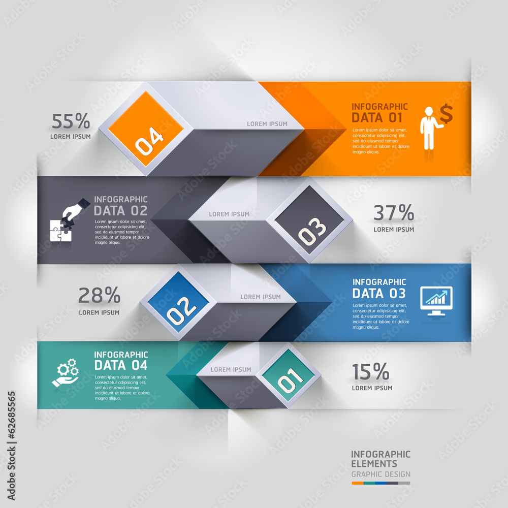 Abstract 3d diagram infographics options. Vector illustration. c Abstract 3d diagram infographics options. Vector illustration. c