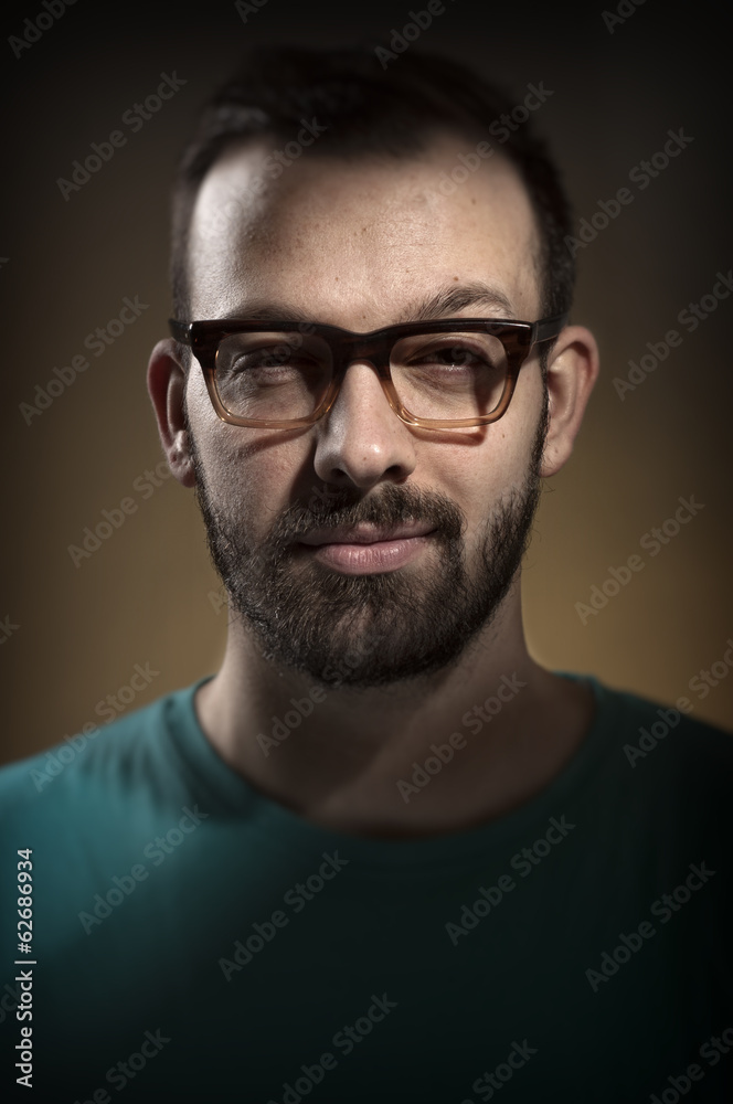 Obraz premium Man with retro glasses