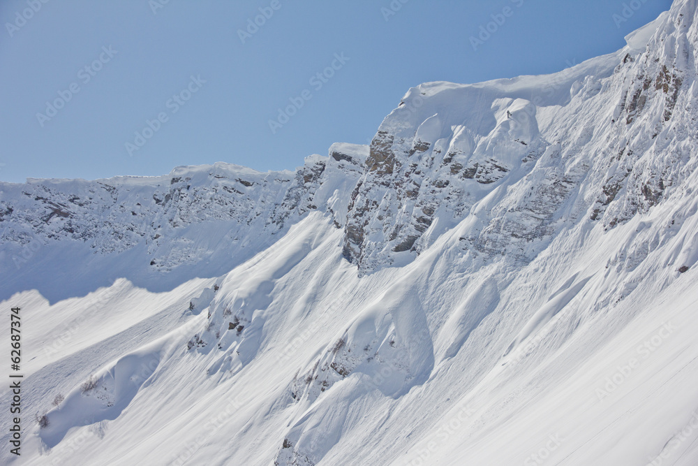 Mountain landscape of Krasnaya Polyana, Sochi, Russia Mountain landscape of Krasnaya Polyana, Sochi, Russia