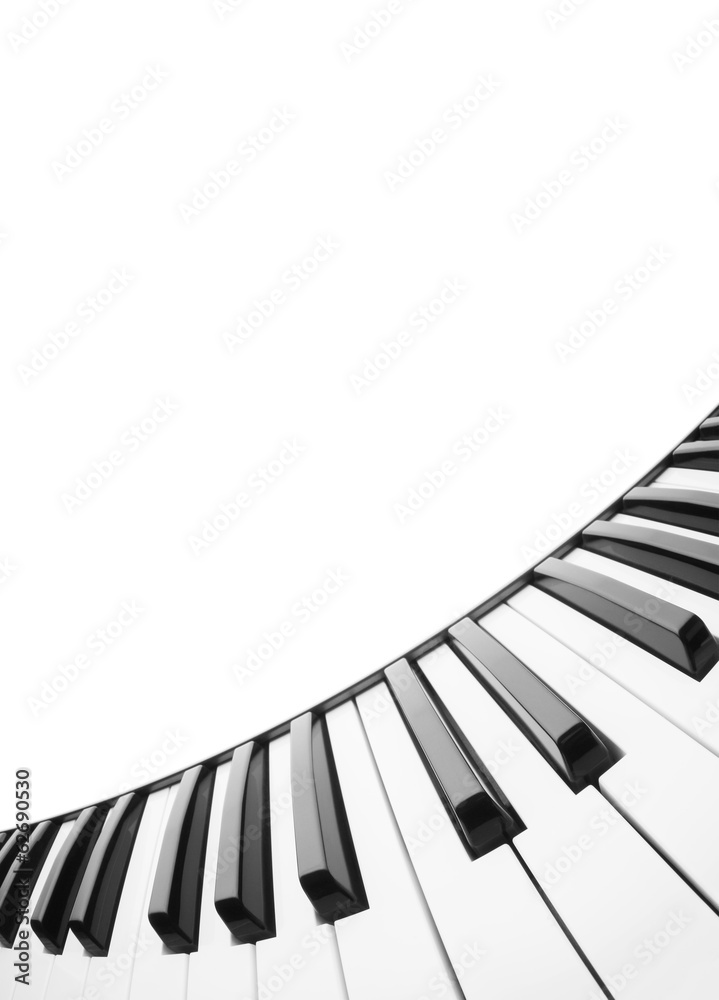 Naklejka premium Piano keyboard. Abstract background with a field for text