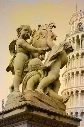 Fototapeta Pisa -  i putti e la torre