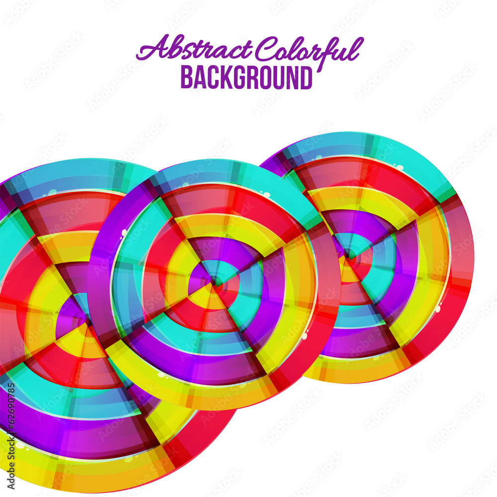 Fototapeta premium Abstract colorful rainbow curve background design. Vector