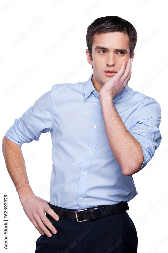 Frustrated businessman. Frustrated businessman.