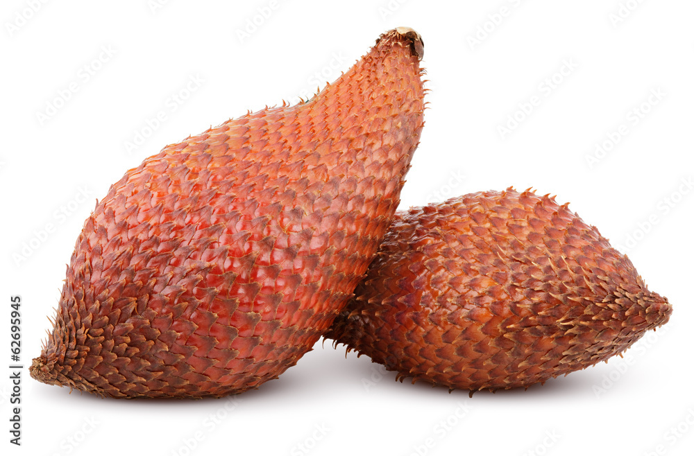 Salak snake fruit isolated on white background Salak snake fruit isolated on white background
