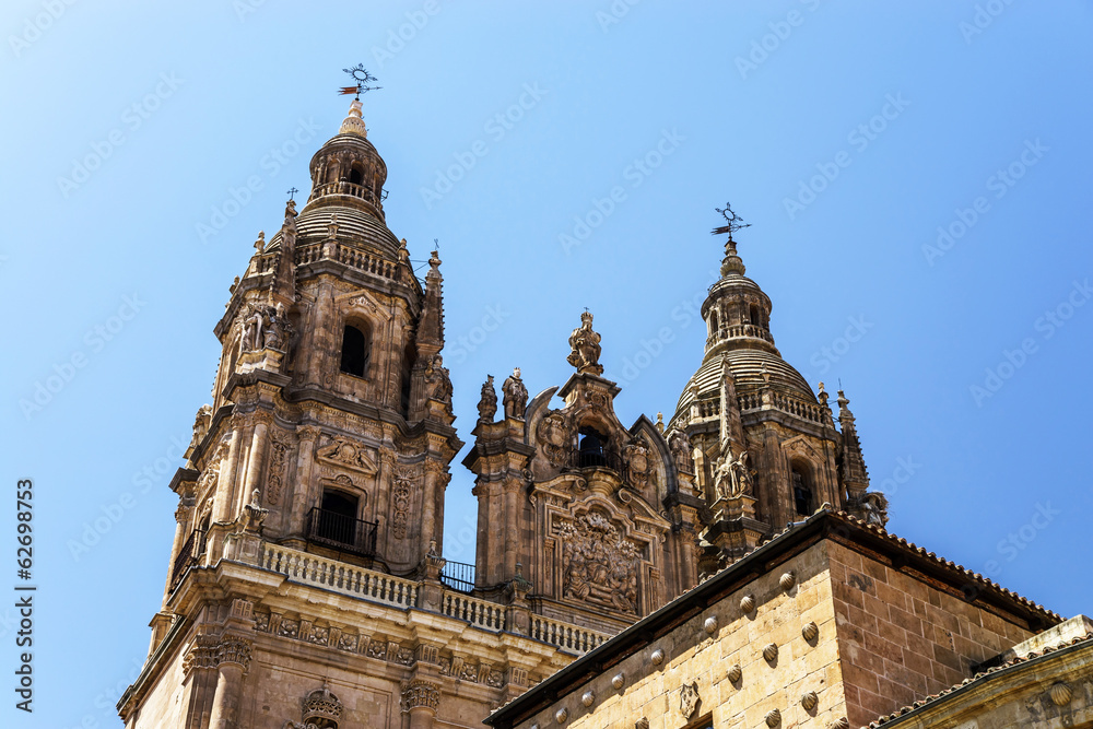 Salamanca cathedral view, Spain, summer