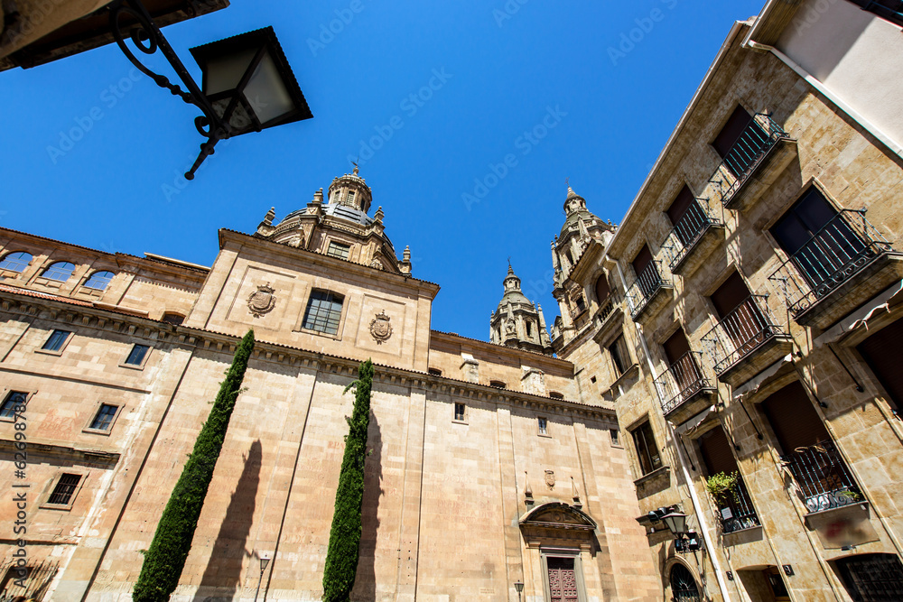 Fototapeta premium Salamanca cathedral view, Spain, summer