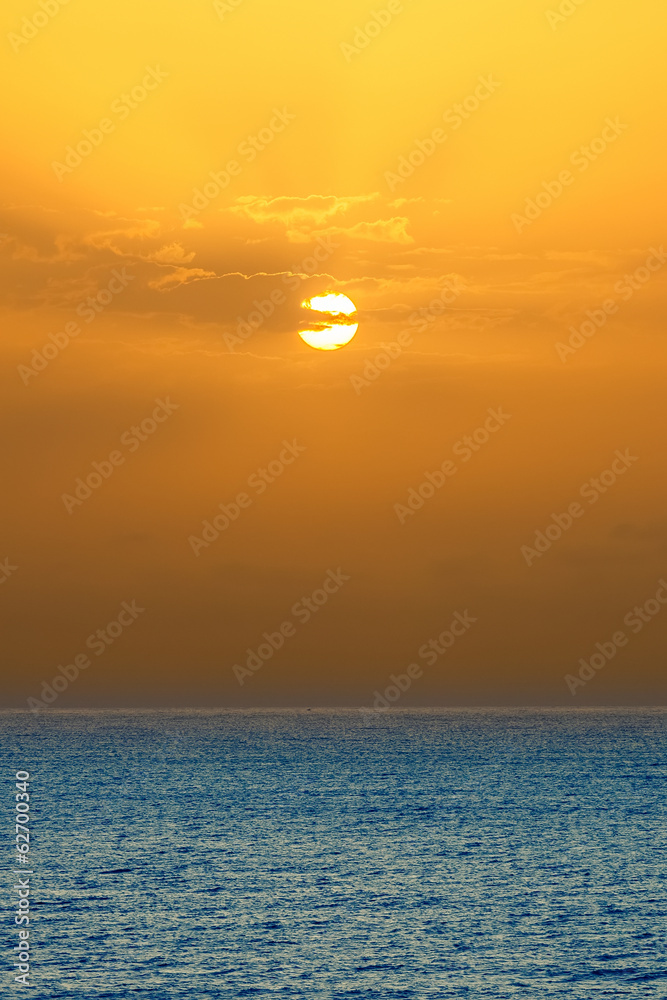 Sunrise over Atlantic ocean