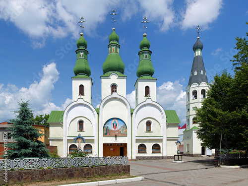 Theotokos of Pochayiv Cathedral in Mukacheve, Ukraine photo