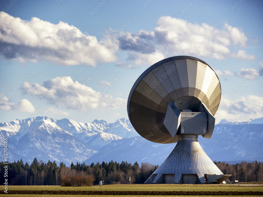 modern satellite dish
