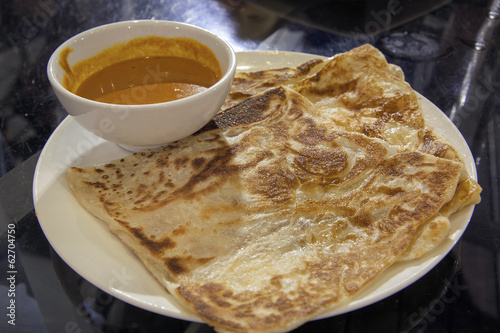Photography Roti Prata with Curry Gravy