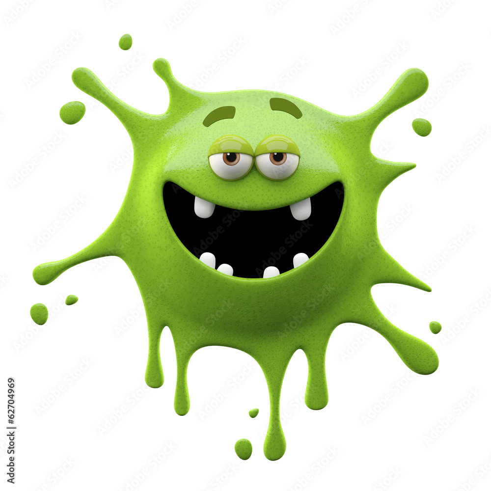 Fototapeta premium 3d funny splash stain
