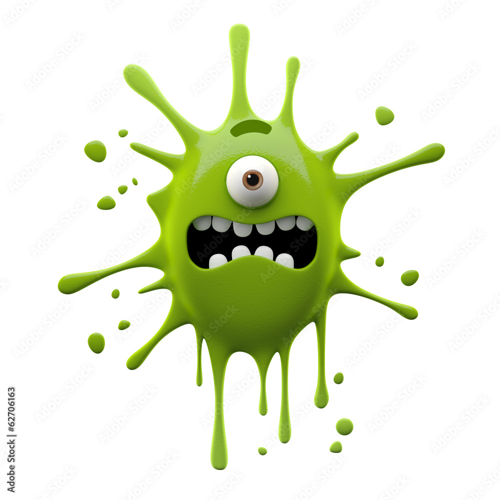 Fototapeta premium 3d funny splash stain