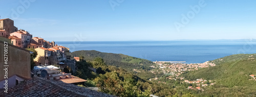 Elba Island, the sea view