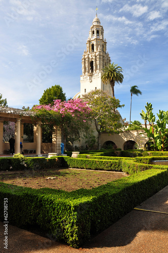 California Tower and garden
