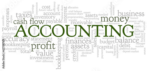 Accounting Word Cloud Word Bubble tags