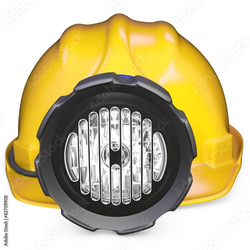 3d miner helmet with lamp and battery