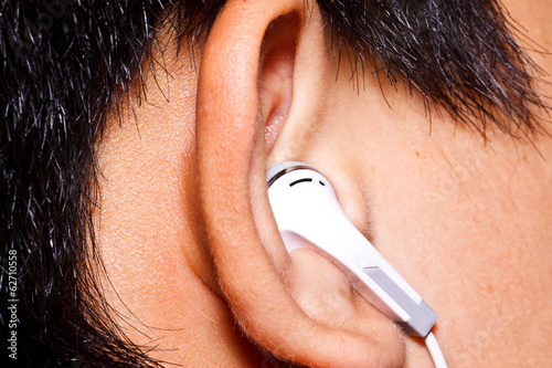 the earphone in ear