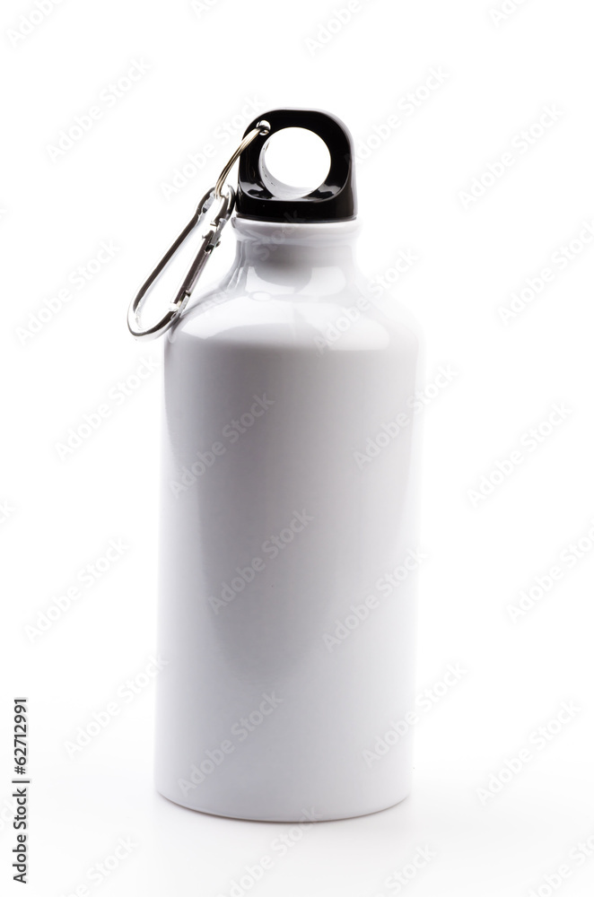 Stainless bottle water isolated white background Stainless bottle water isolated white background
