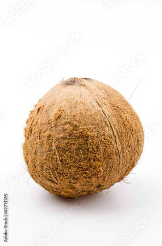 Coconut isolated white background