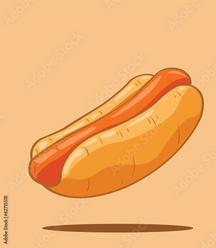 Hot dog Classic american fast food
